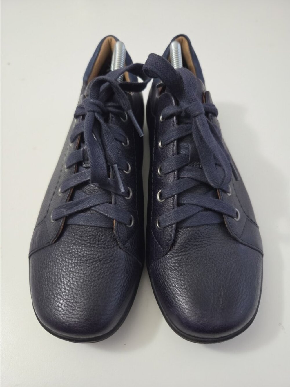Comfortiva Align Blue Leather Lace Up Reston Comfort Sneakers Women’s 10 Wide